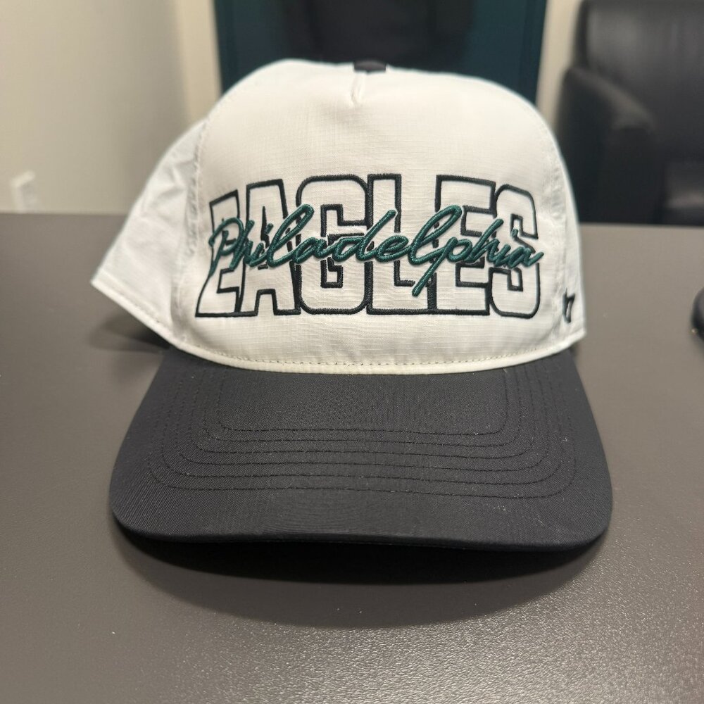 Philadelphia Eagles '47 Brand Lineman Hitch Adjustable Hat - White